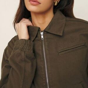 Reformation Marco Bomber Jacket Oversized